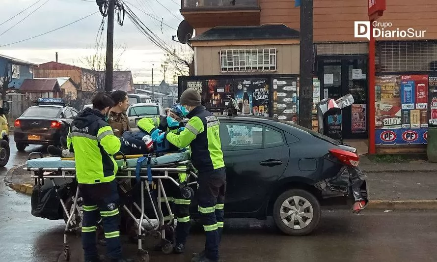 Un menor resultó lesionado en accidente de tránsito en Osorno