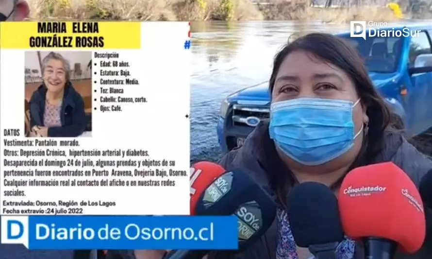 Familia de mujer desaparecida en río Rahue hizo una rifa para costear su búsqueda