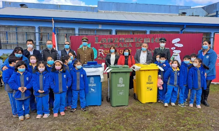 Osorno dio el vamos al programa de reciclaje escolar municipal 