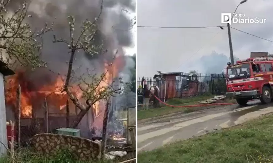 Incendio redujo a cenizas una vivienda en Puaucho