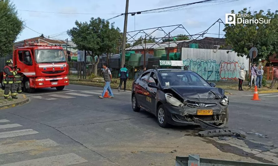 Accidente vehicular dejó dos lesionados en Osorno