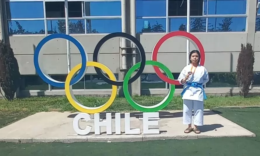 Joven osornina sube al podio en el Nacional de Karate