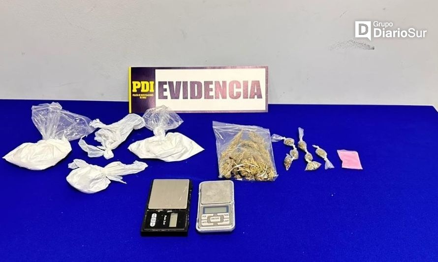 PDI detiene a pareja sorprendida con drogas en Chiloé