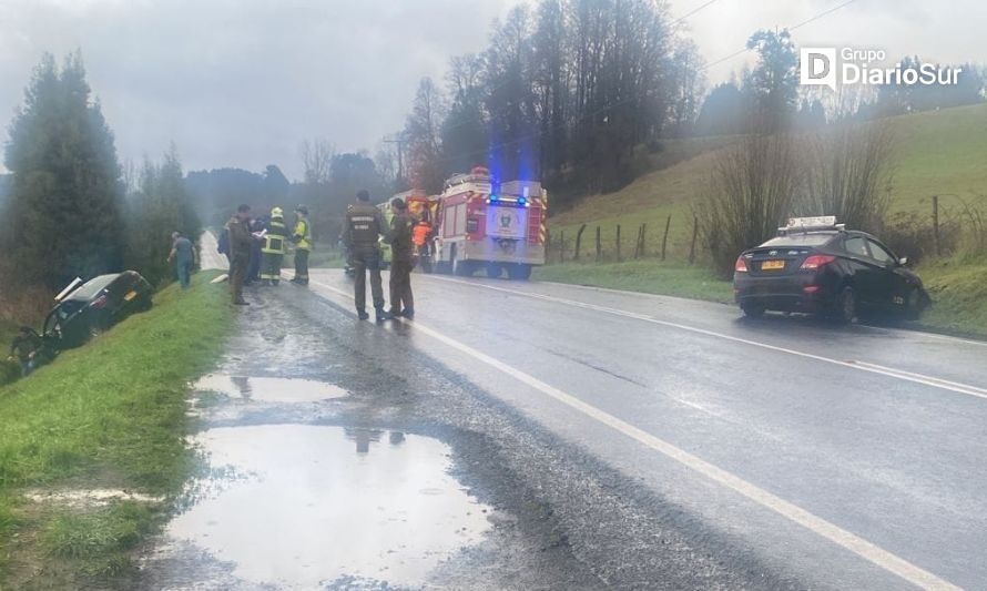 Osorno: reportan accidente en Ruta 720 camino Las Vegas