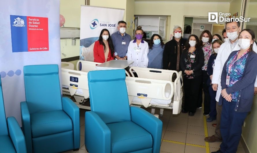 Entregan sillones para acompañar a pacientes pediátricos en Osorno