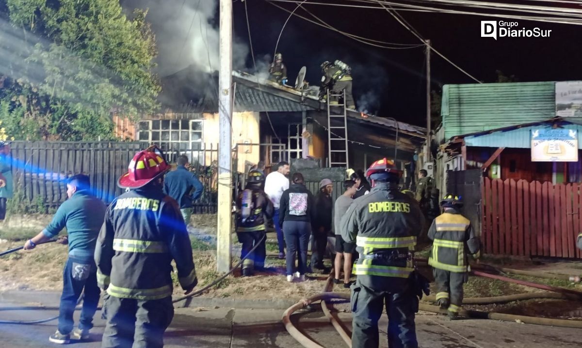 Osorno: incendio dejó cinco personas damnificadas
