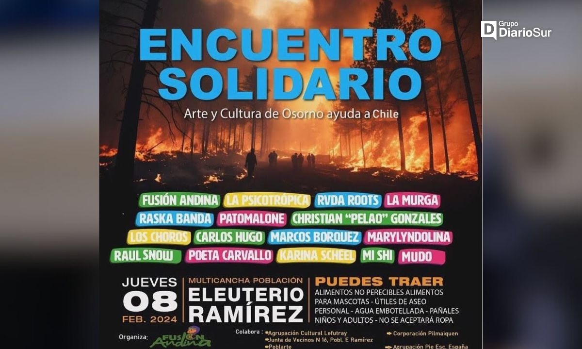 Crecen apoyos en Osorno para ayudar a damnificado de la Región de Valparaíso