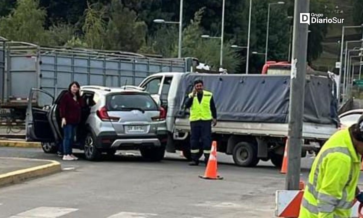 Reportan accidente de tránsito en centro de Osorno