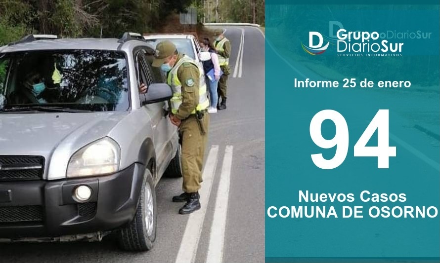 Provincia de Osorno suma 1 fallecido y casos en todas sus comunas